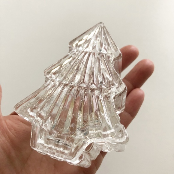 VTG I W Rice & Co Made Exclusively for Neiman Marcus Crystal Christmas Tree Box - Picture 1 of 9